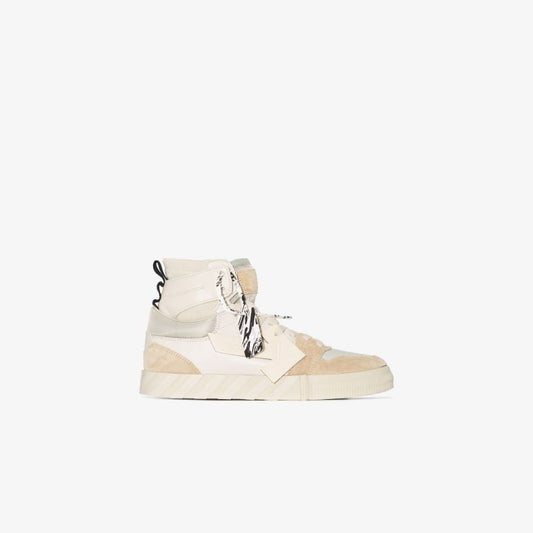 Neutral Vulcanised High Top Sneakers