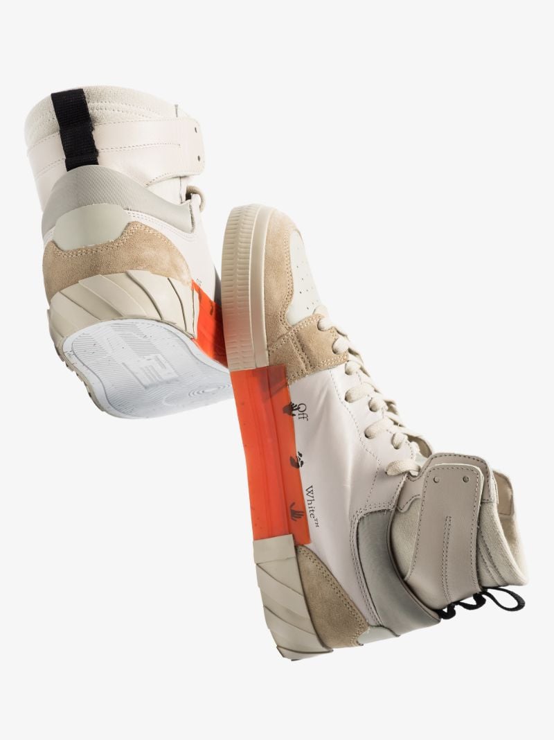 Neutral Vulcanised High Top Sneakers