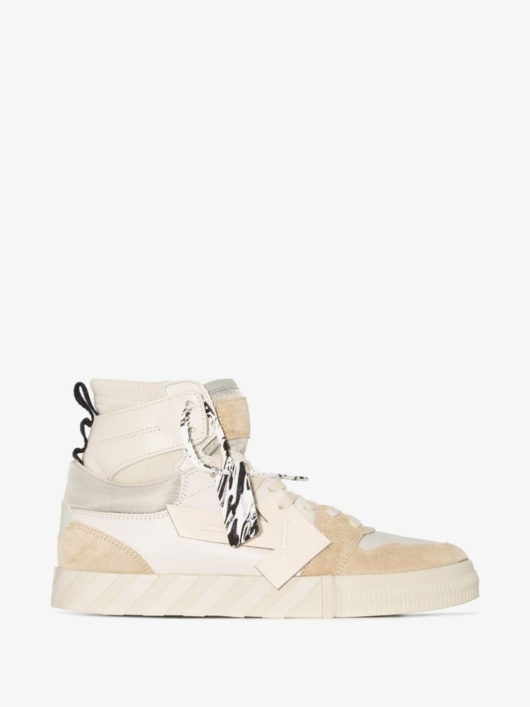 Neutral Vulcanised High Top Sneakers