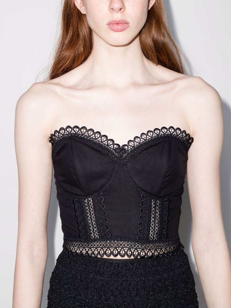 Lys Lace Trim Bustier Top