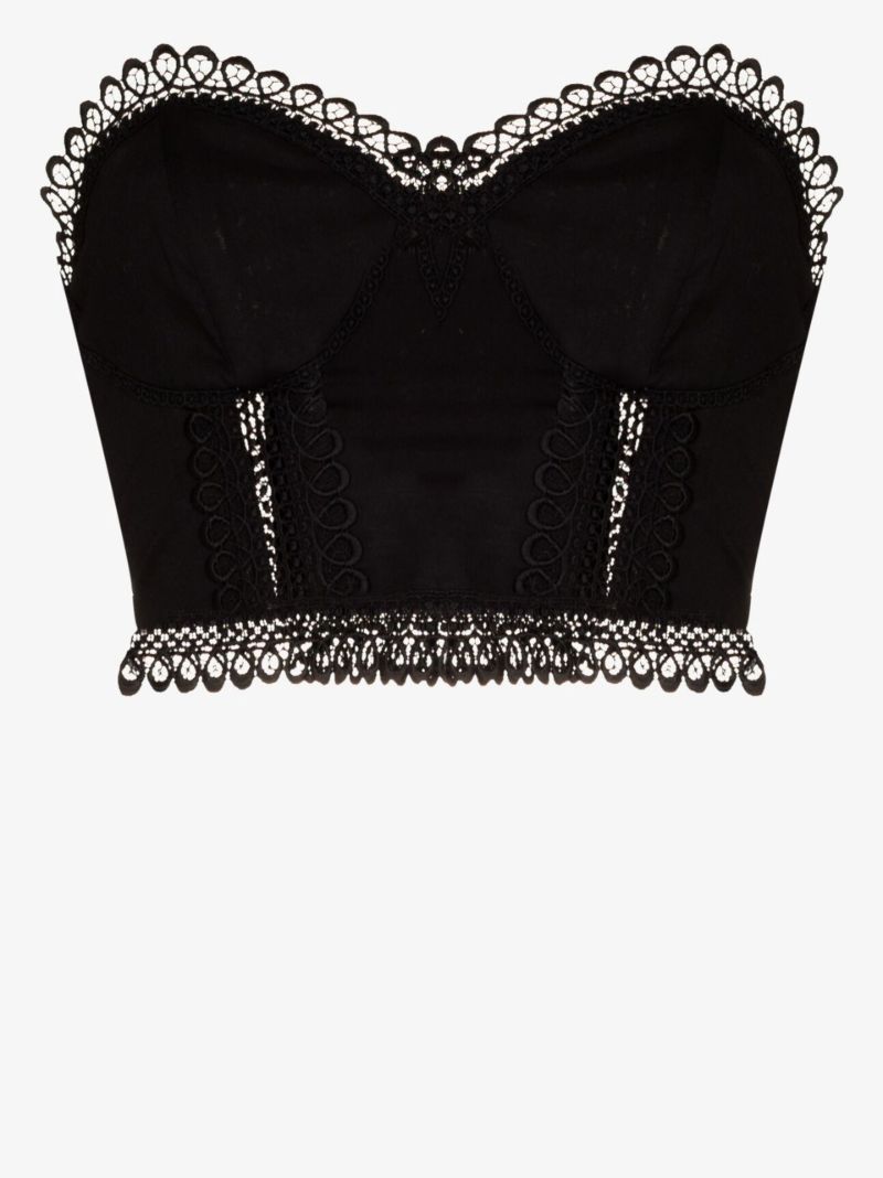Lys Lace Trim Bustier Top