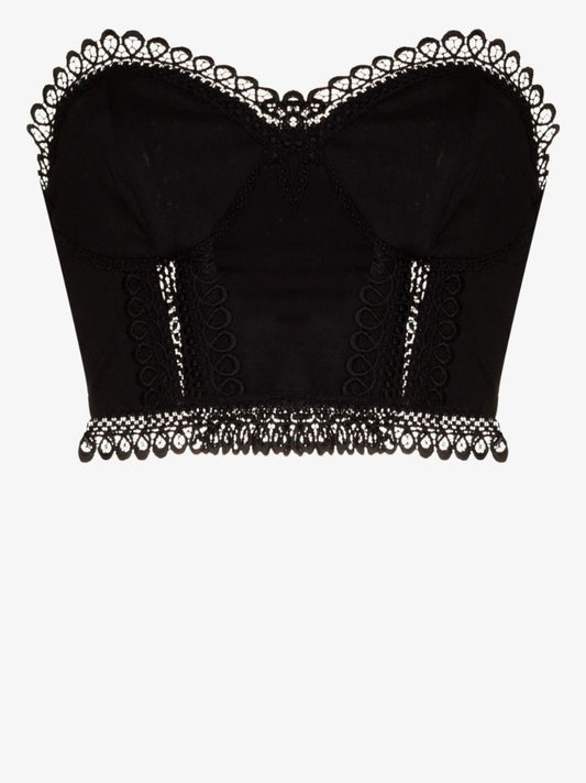 Lys Lace Trim Bustier Top
