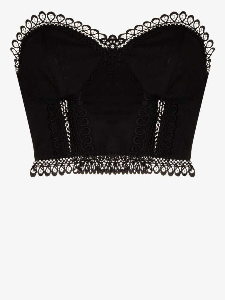 Lys Lace Trim Bustier Top
