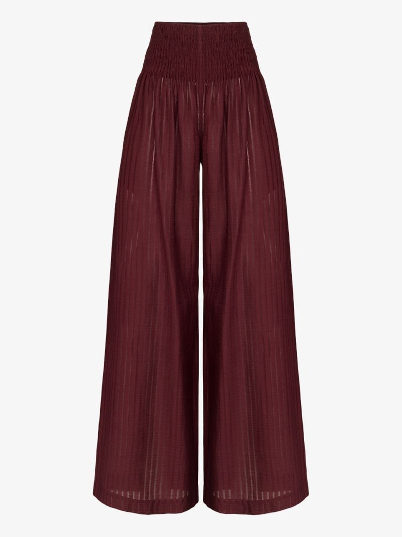 Barbara Wide Leg Cotton Trousers