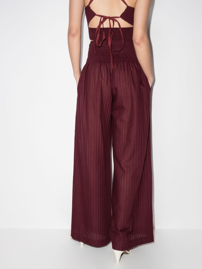 Barbara Wide Leg Cotton Trousers