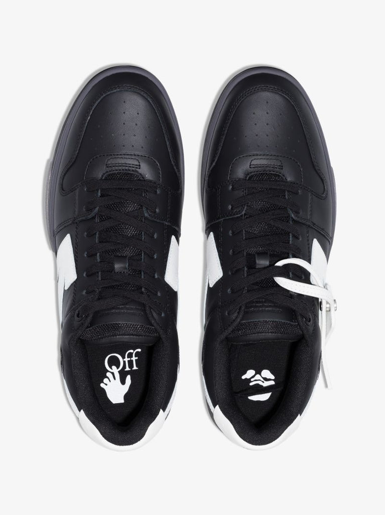 Black Out of Office Leather Sneakers