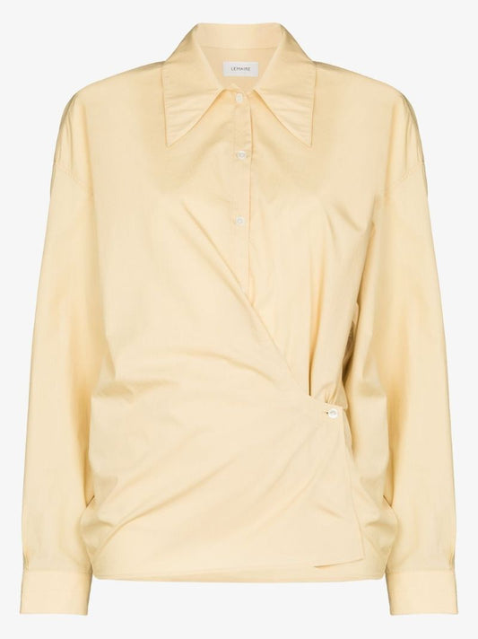 Yellow Twisted Cotton Shirt