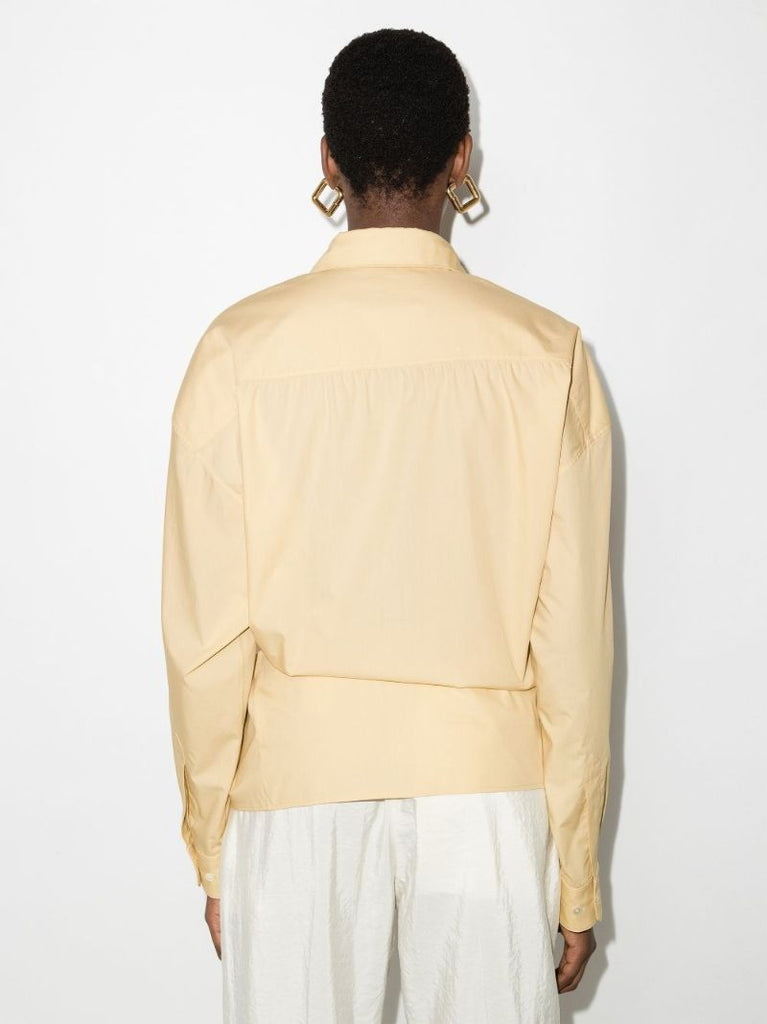 Yellow Twisted Cotton Shirt
