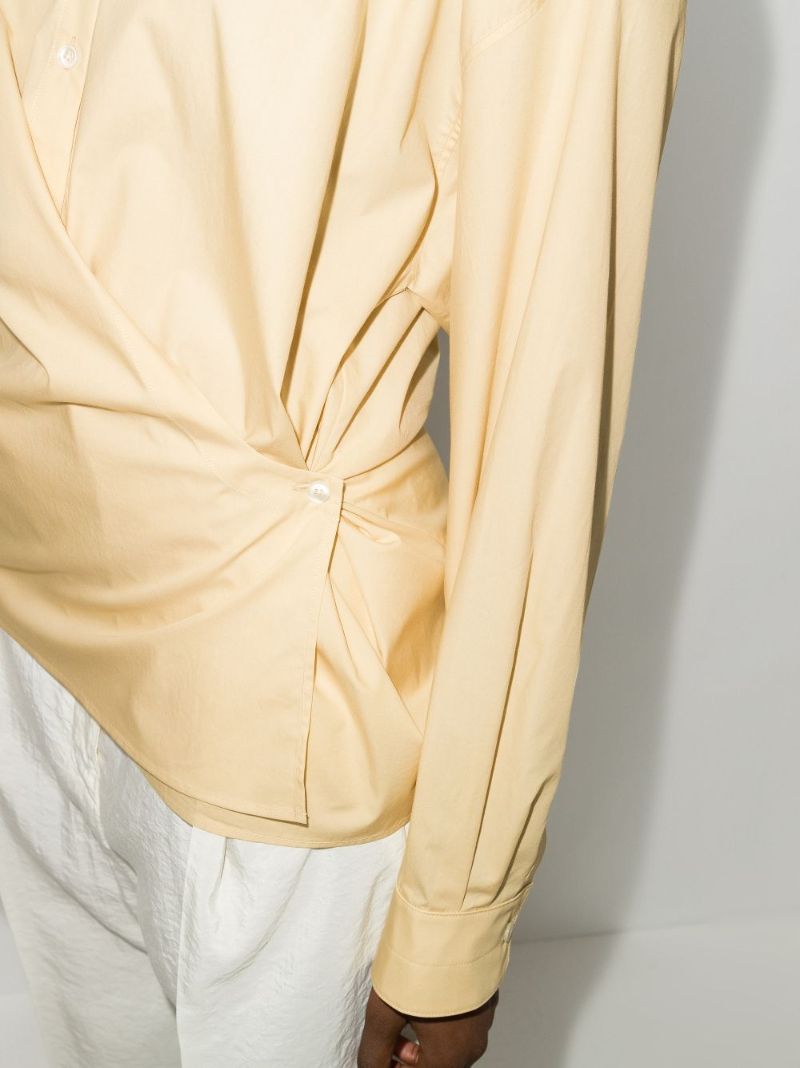 Yellow Twisted Cotton Shirt