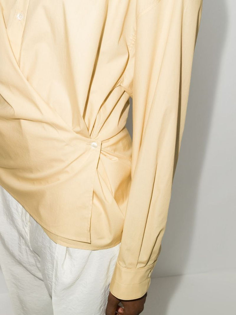 Yellow Twisted Cotton Shirt