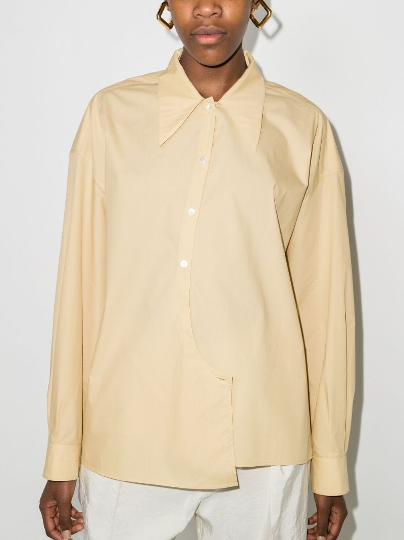 Yellow Twisted Cotton Shirt