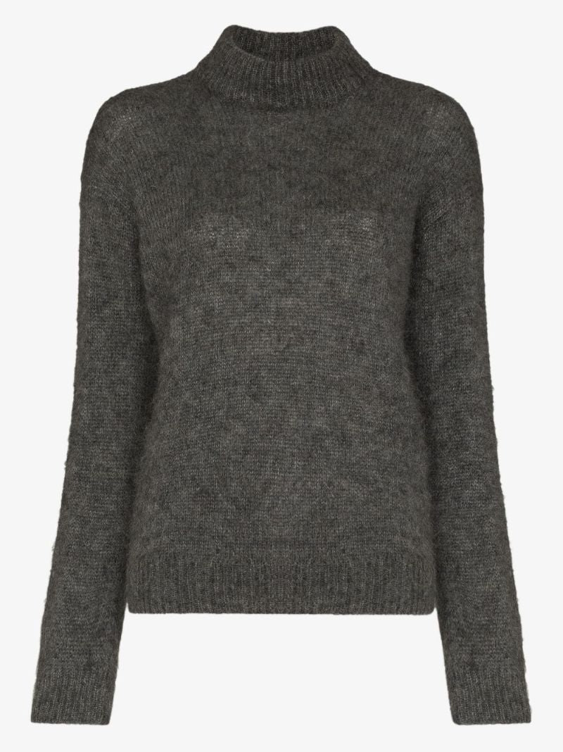High Neck Textured Jumper