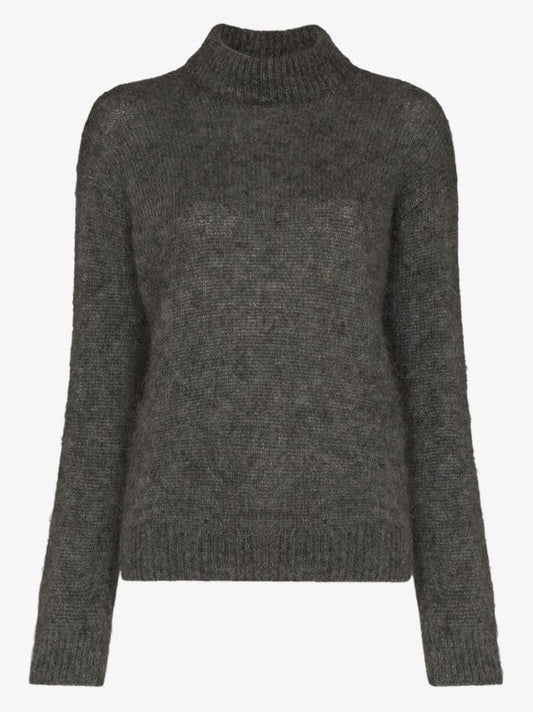 High Neck Textured Jumper