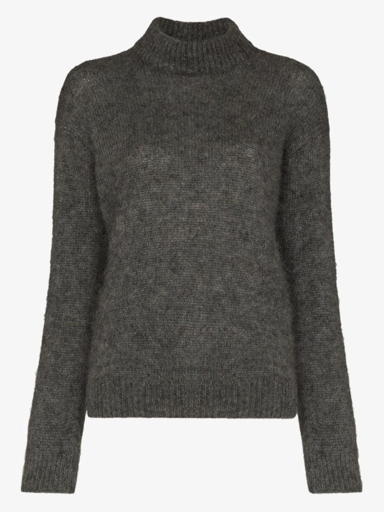 High Neck Textured Jumper