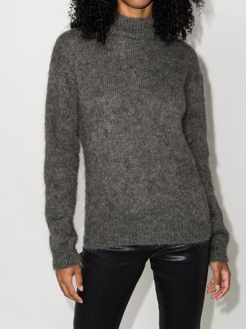 High Neck Textured Jumper