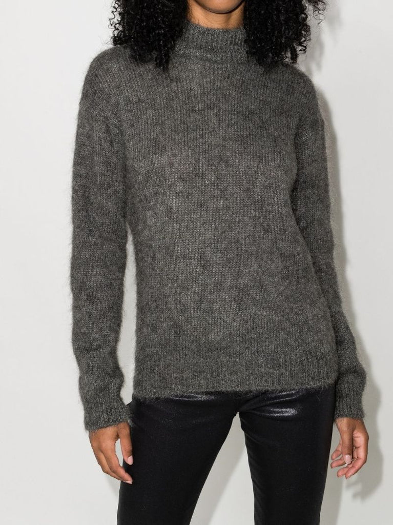 High Neck Textured Jumper