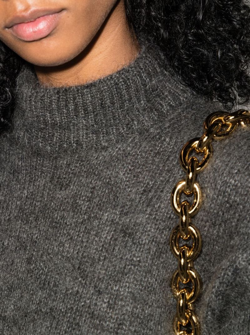 High Neck Textured Jumper