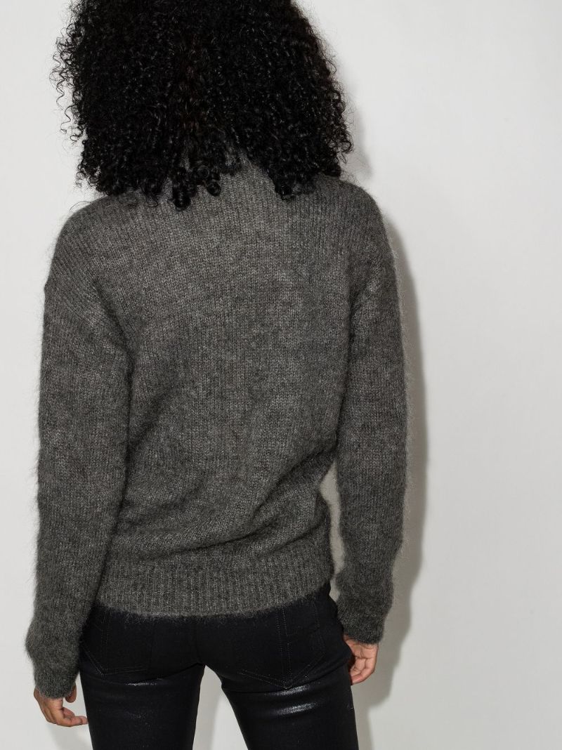 High Neck Textured Jumper