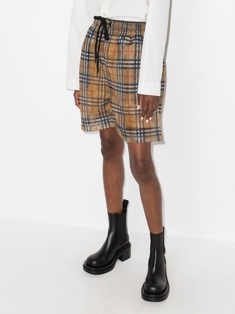 Vintage Check Mesh Shorts