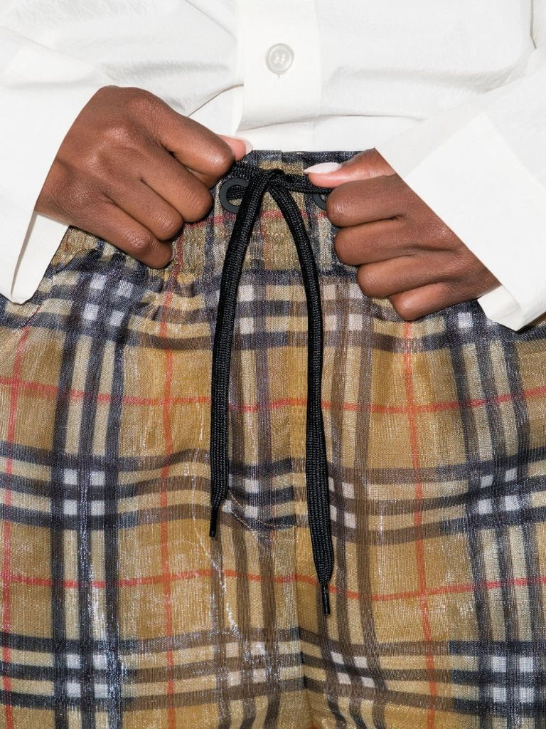 Vintage Check Mesh Shorts