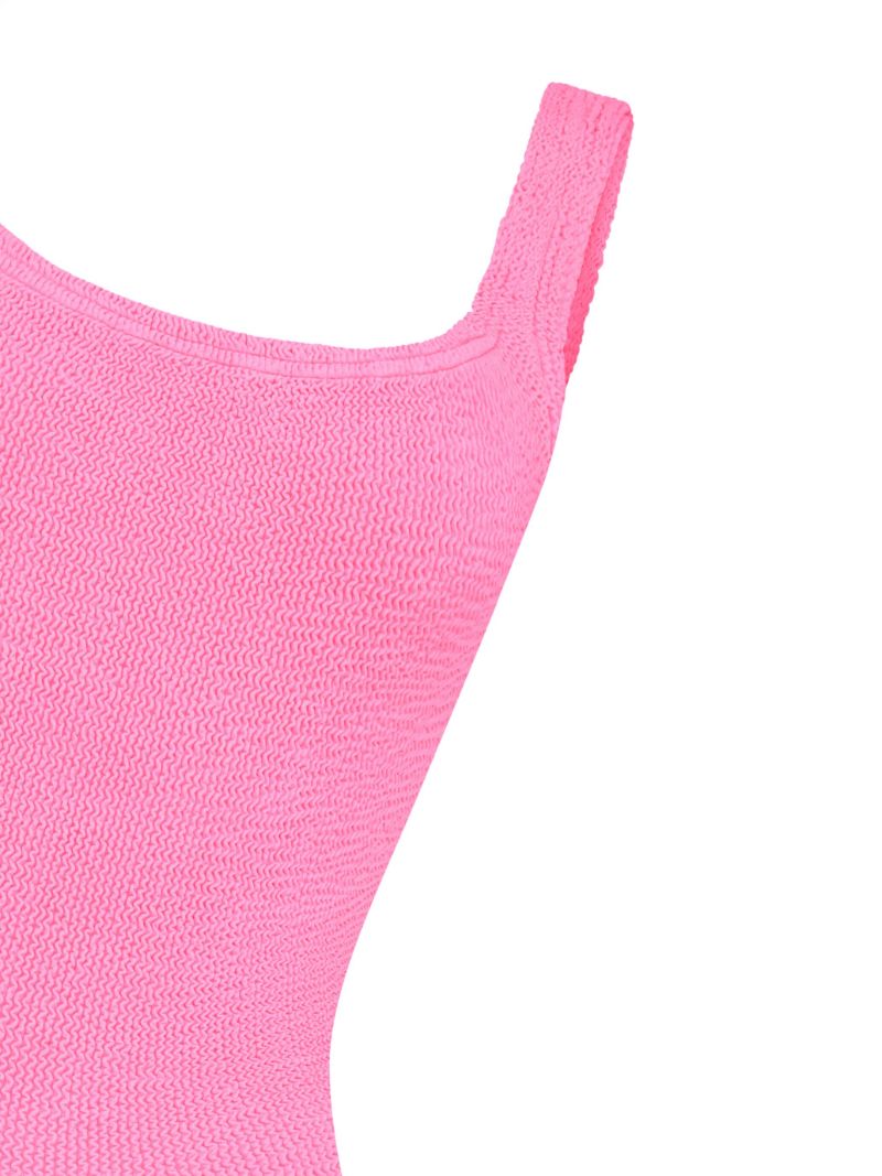 Crinkle Square Neck Swimsuit