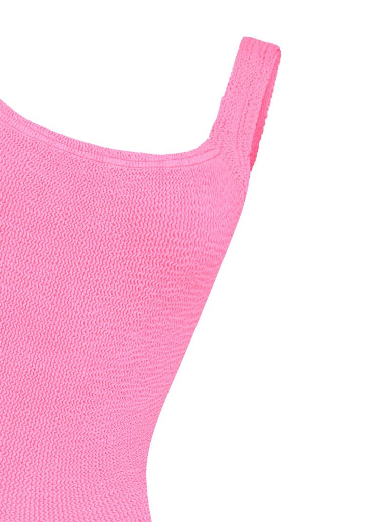 Crinkle Square Neck Swimsuit