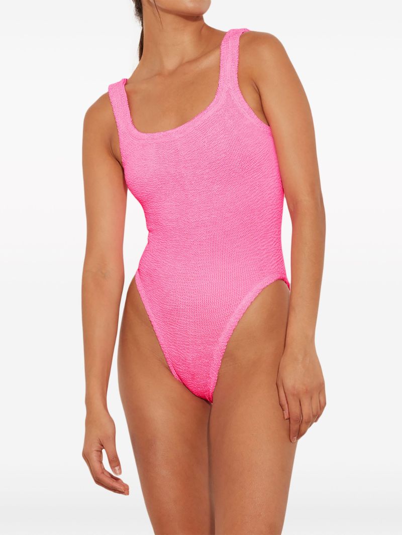 Crinkle Square Neck Swimsuit