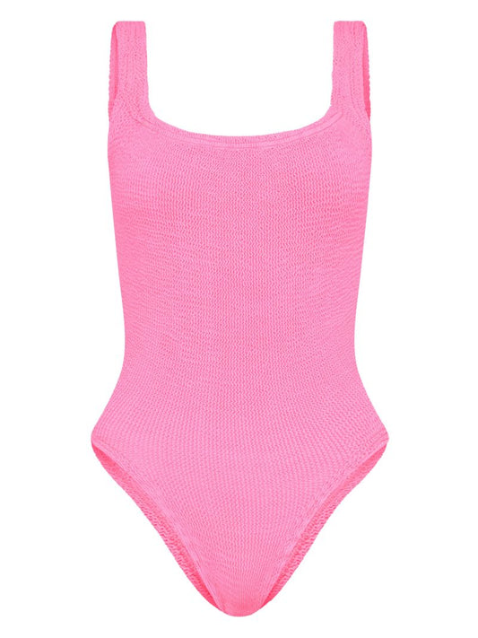 Crinkle Square Neck Swimsuit