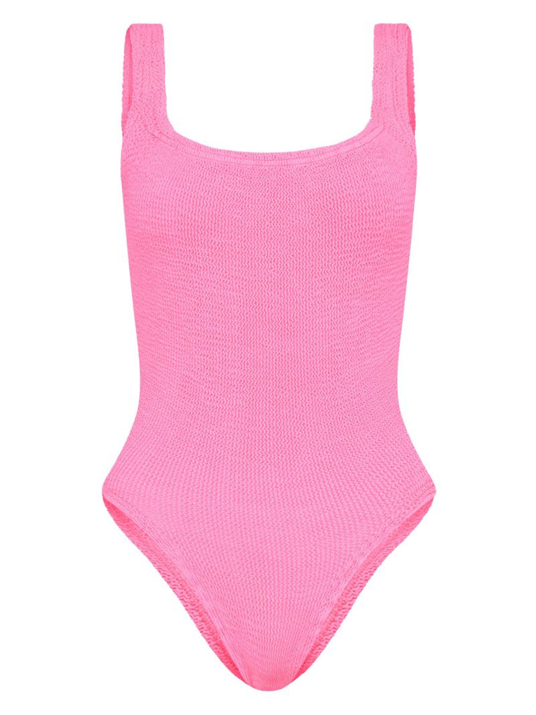 Crinkle Square Neck Swimsuit