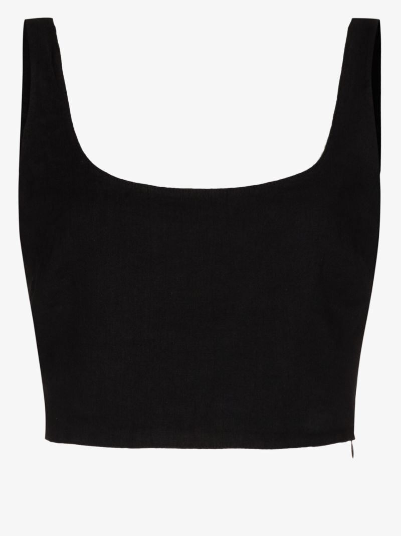Anna Linen Crop Top