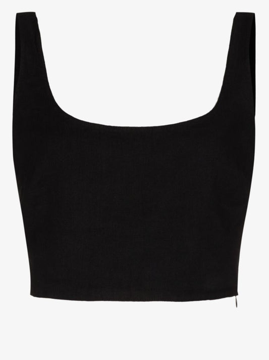 Anna Linen Crop Top