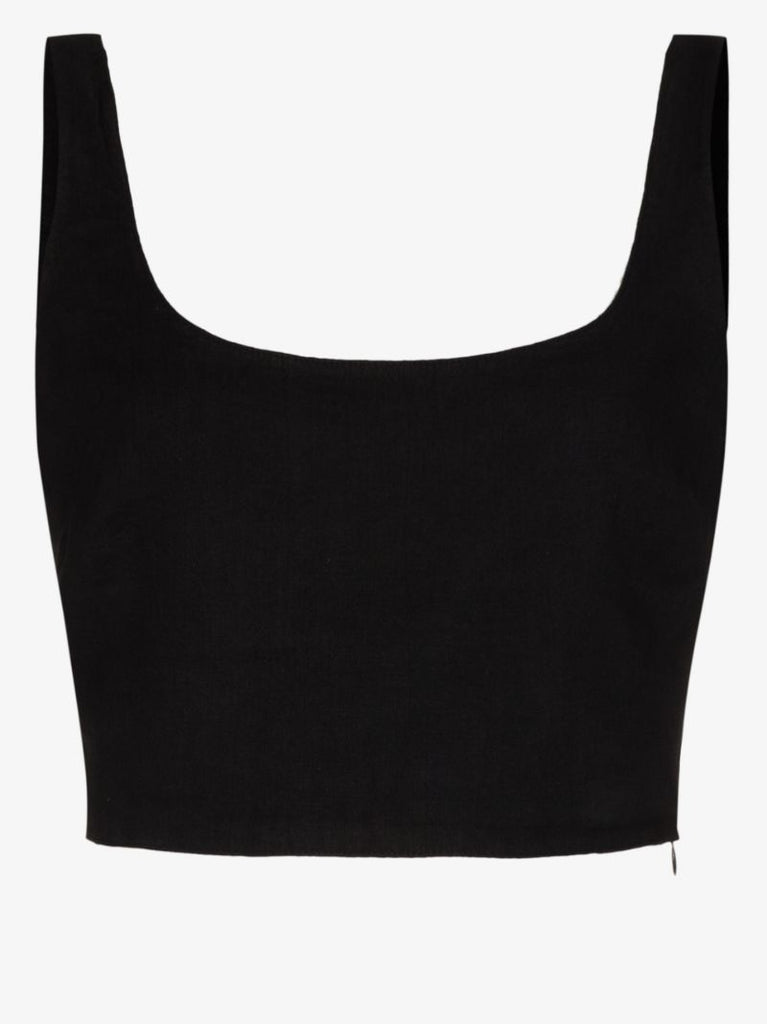 Anna Linen Crop Top