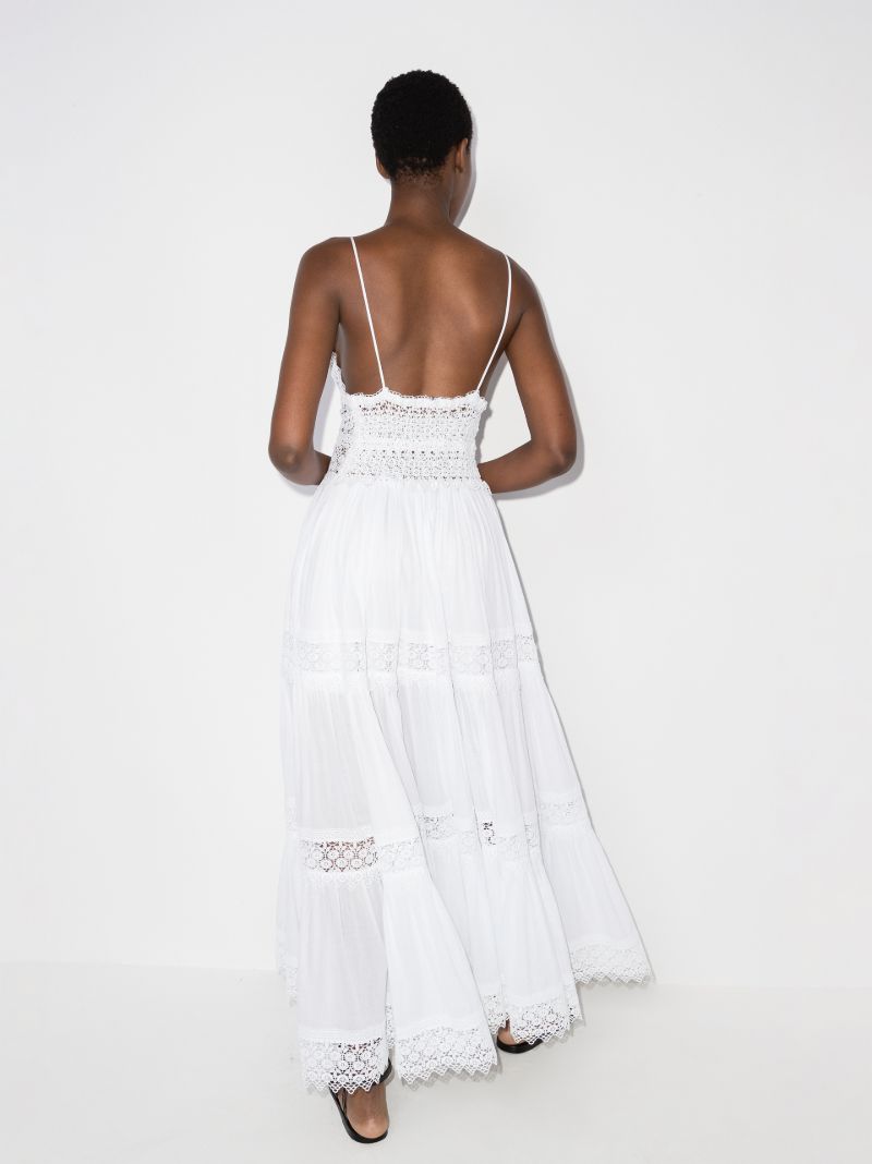 Cindy Guipure Lace Trim Maxi Dress