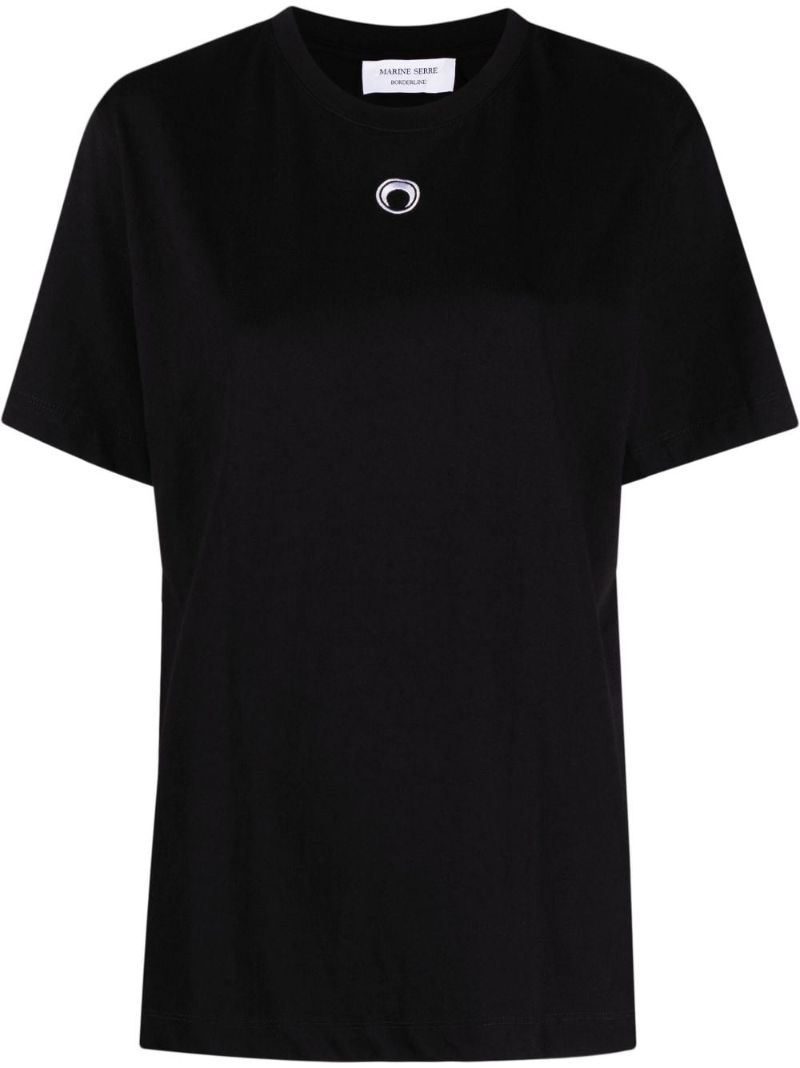 Black Crescent Moon Organic Cotton T-shirt