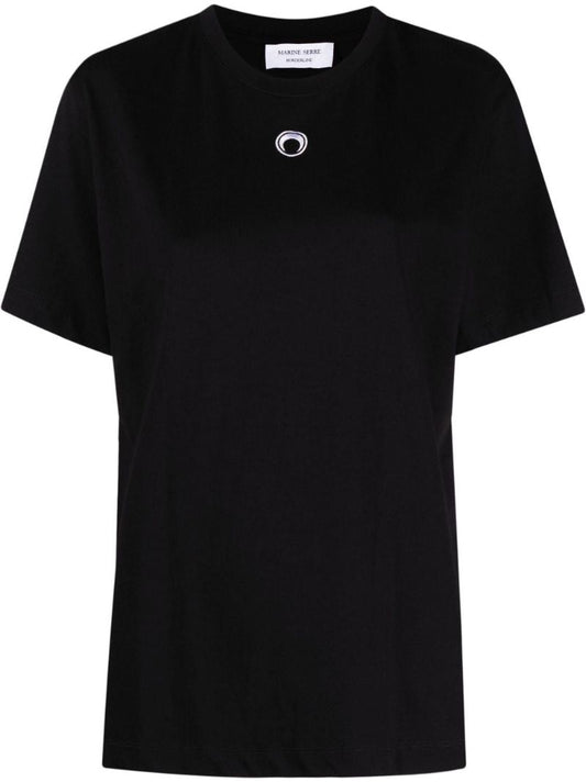 Black Crescent Moon Organic Cotton T-shirt