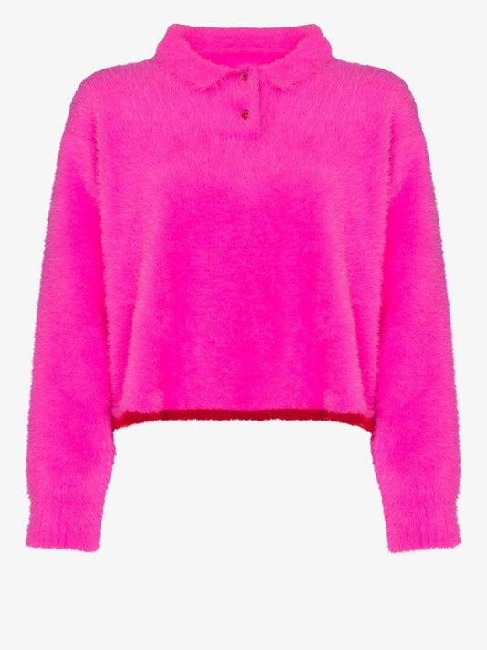 Pink Le Polo Neve Fuzzy Sweater
