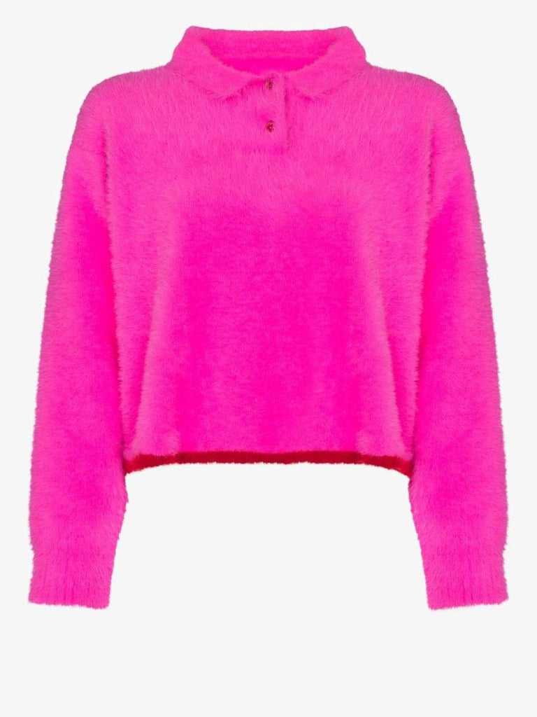 Pink Le Polo Neve Fuzzy Sweater