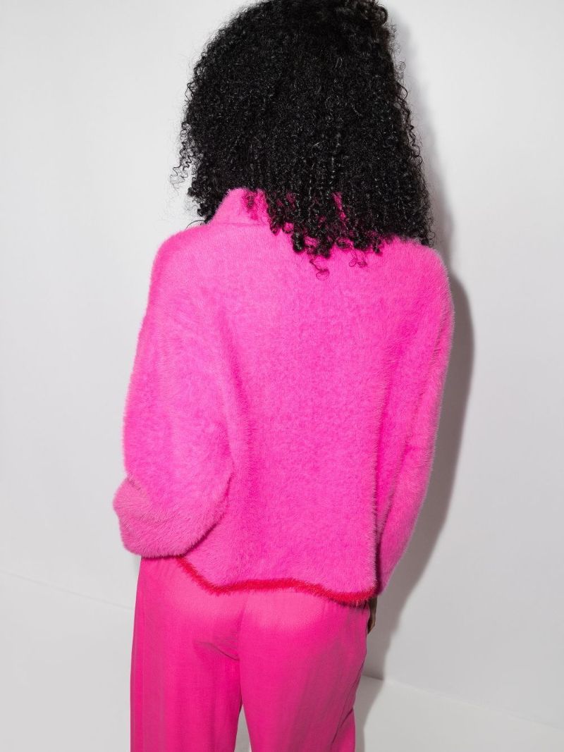 Pink Le Polo Neve Fuzzy Sweater