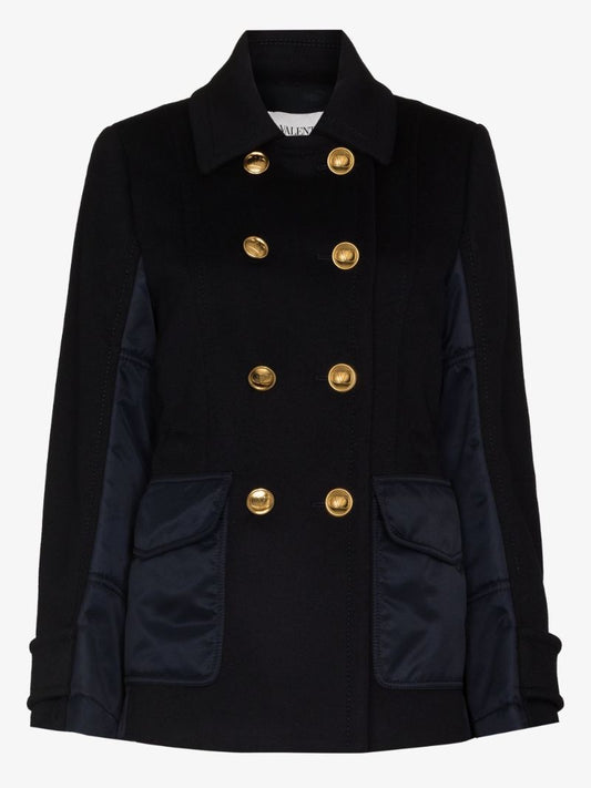 Double-breasted Wool Peacoat