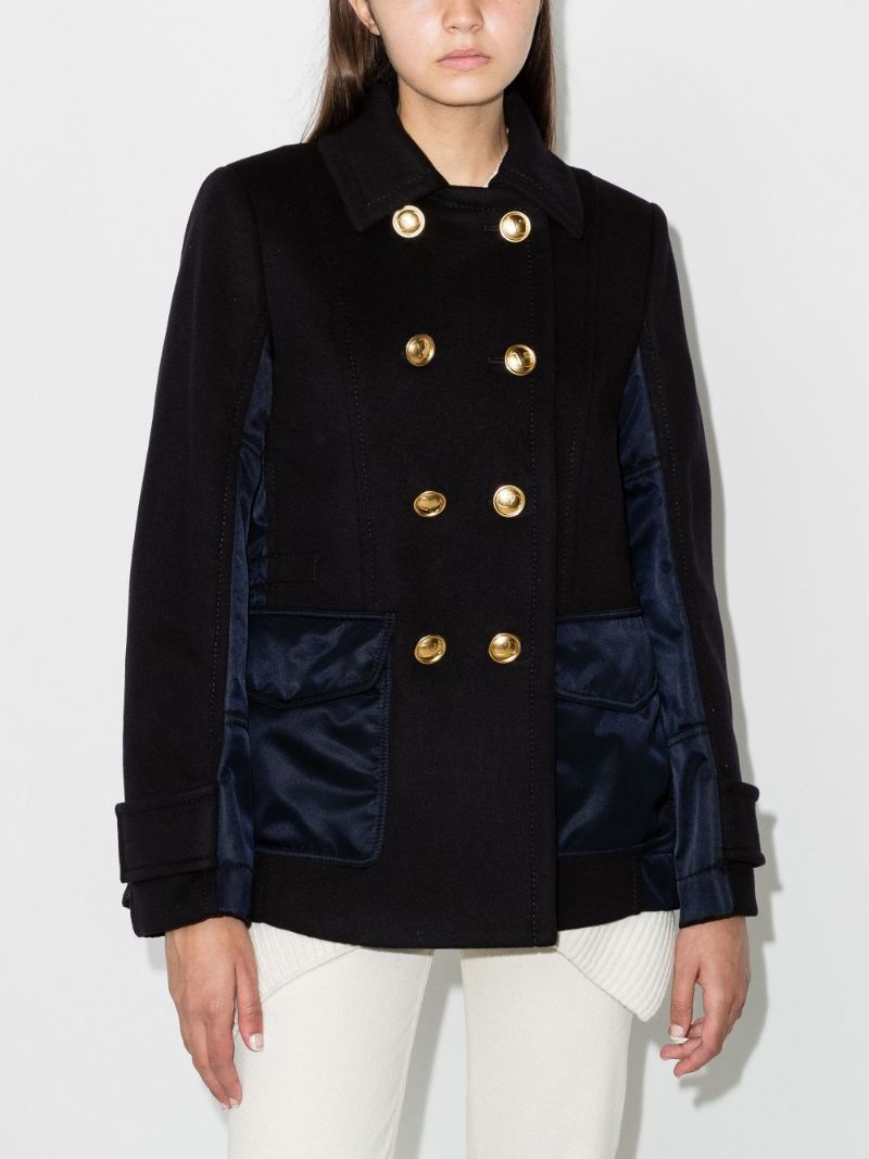 Double-breasted Wool Peacoat