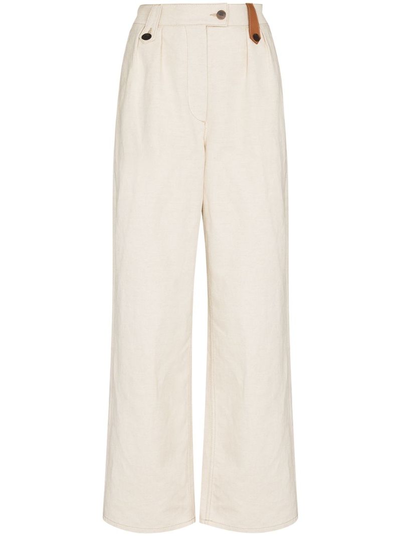 Flared Loop Detail Trousers