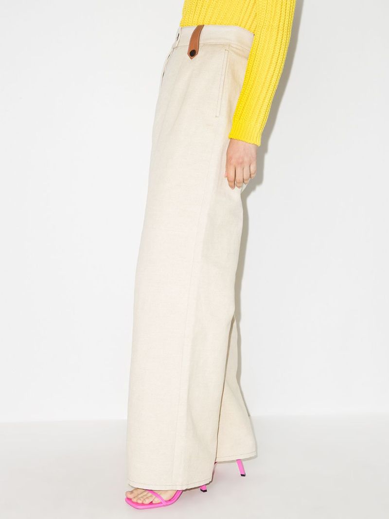 Flared Loop Detail Trousers