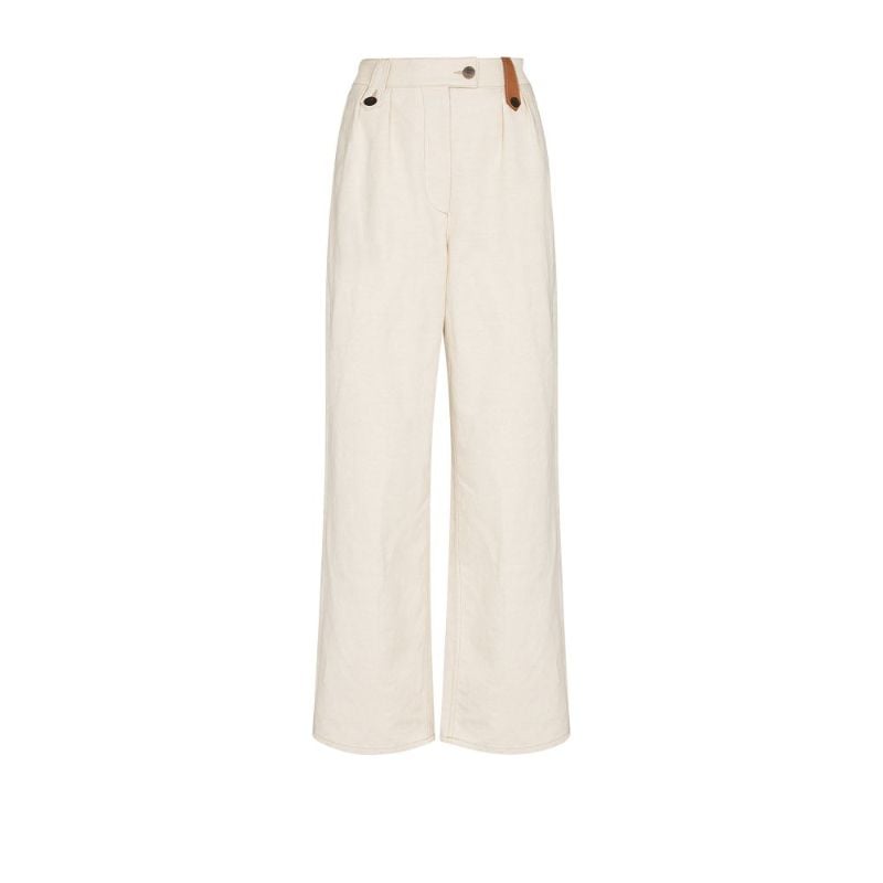 Flared Loop Detail Trousers