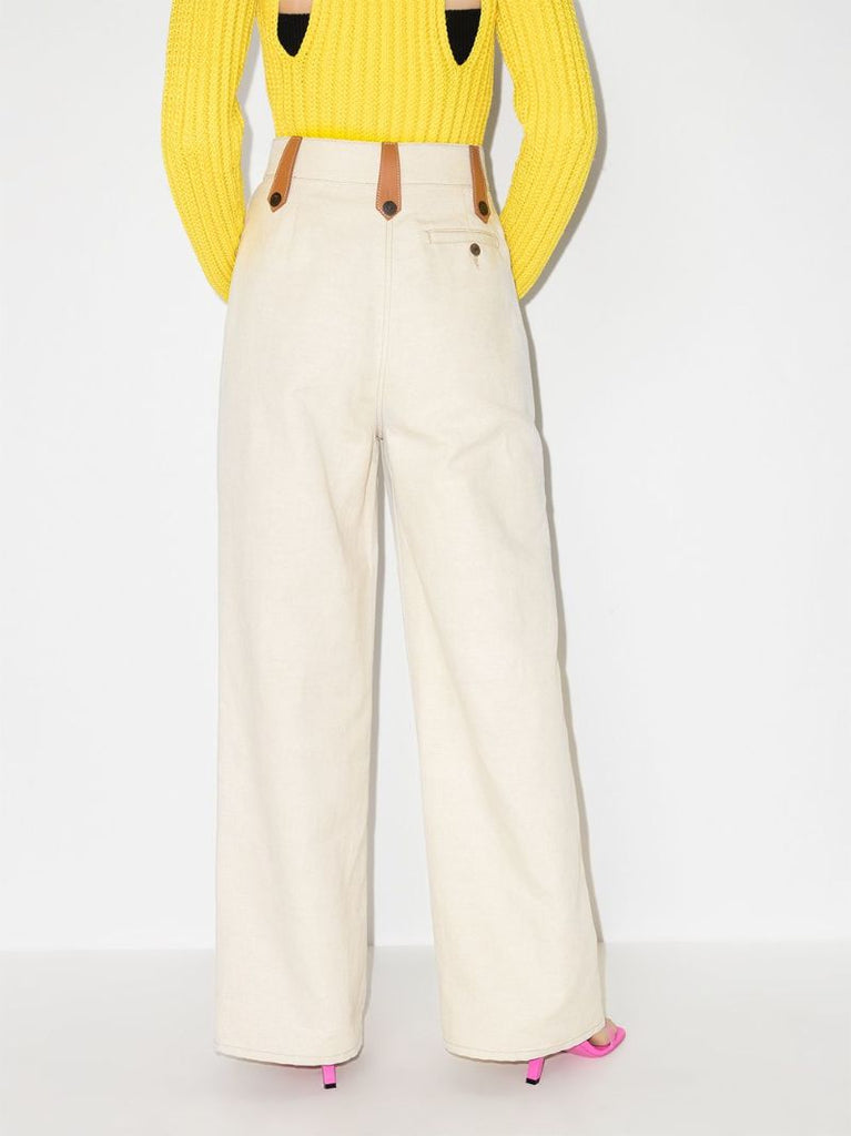 Flared Loop Detail Trousers