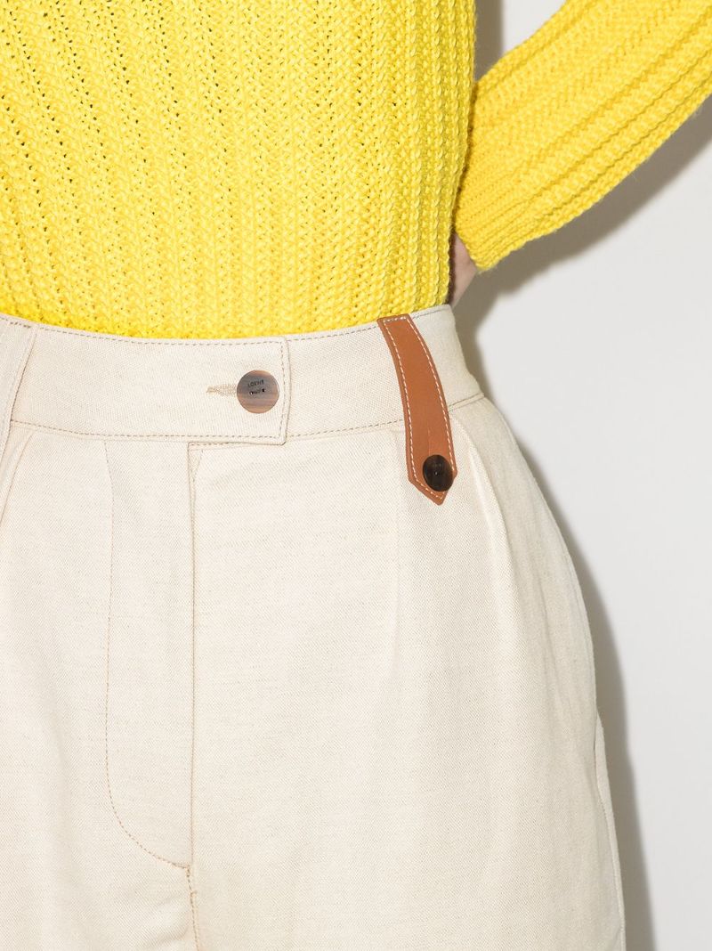 Flared Loop Detail Trousers