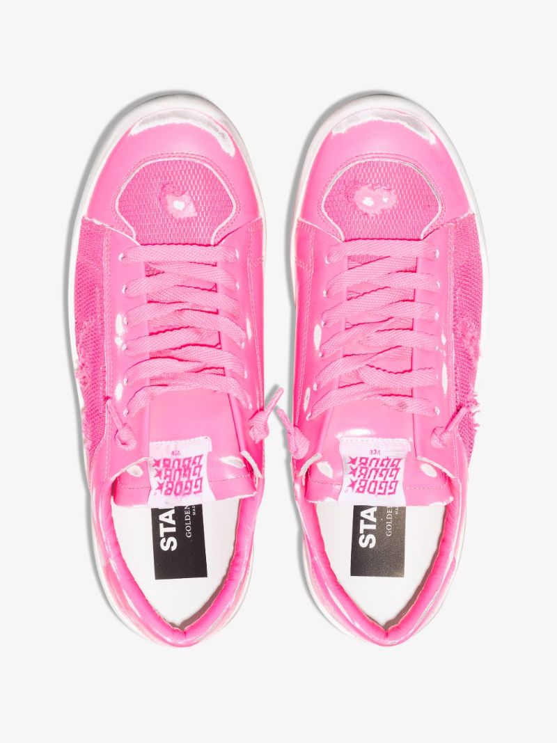 Pink Stardan Leather Sneakers