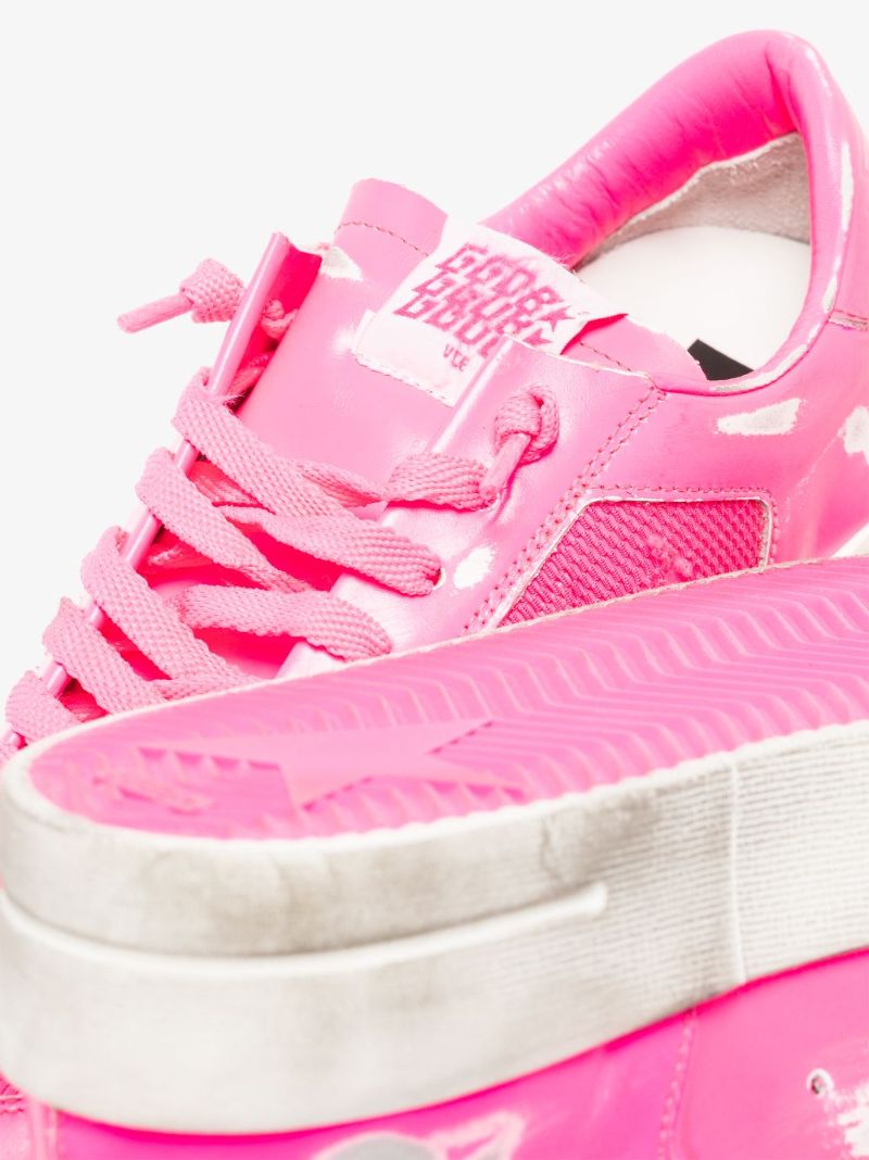 Pink Stardan Leather Sneakers