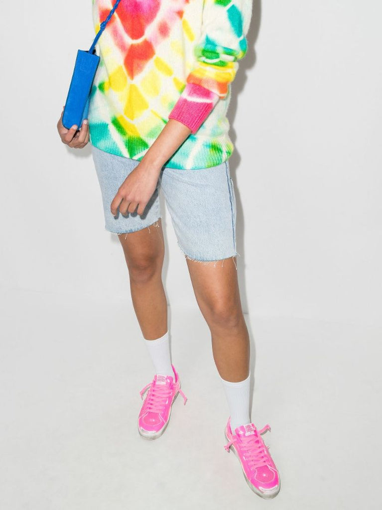 Pink Stardan Leather Sneakers