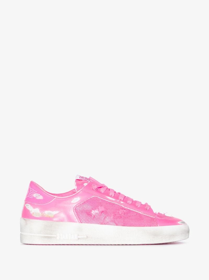 Pink Stardan Leather Sneakers