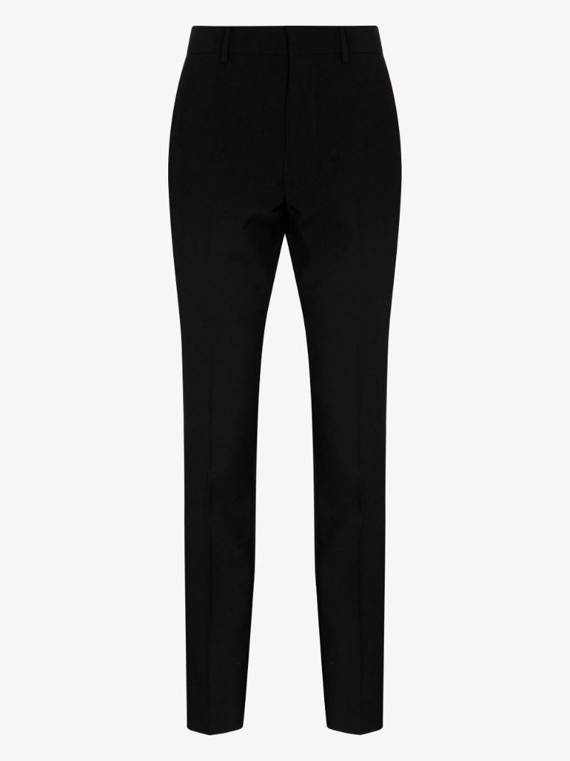 Slim Leg Wool Trousers